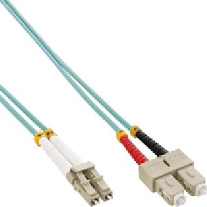 InLine Fiber Optical Duplex Cable LC/SC 50/125µm OM3 35m